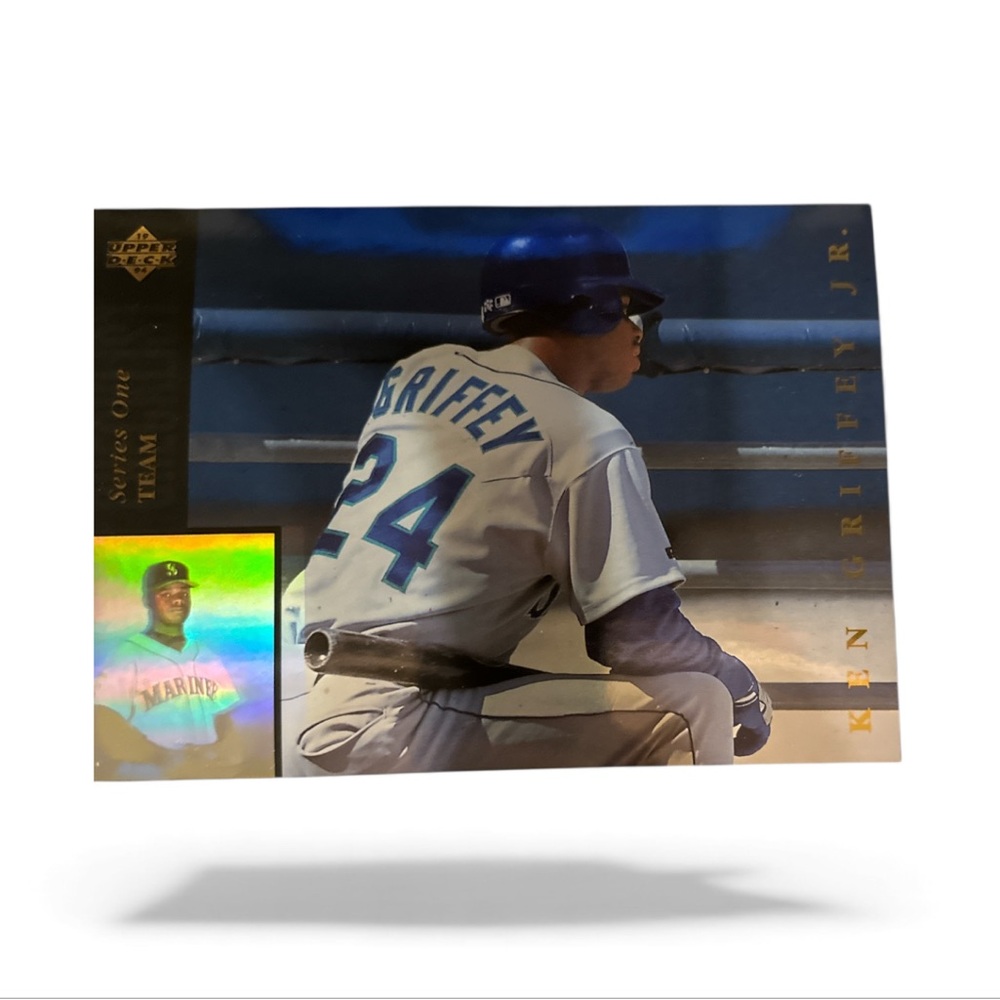 Upper Deck Ken Griffey Jr. Trading Card - Blue and Gold hologram mint condition